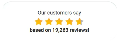 Customer review rating badge showing 4.5-star satisfaction based on customer reviews for FemiCore