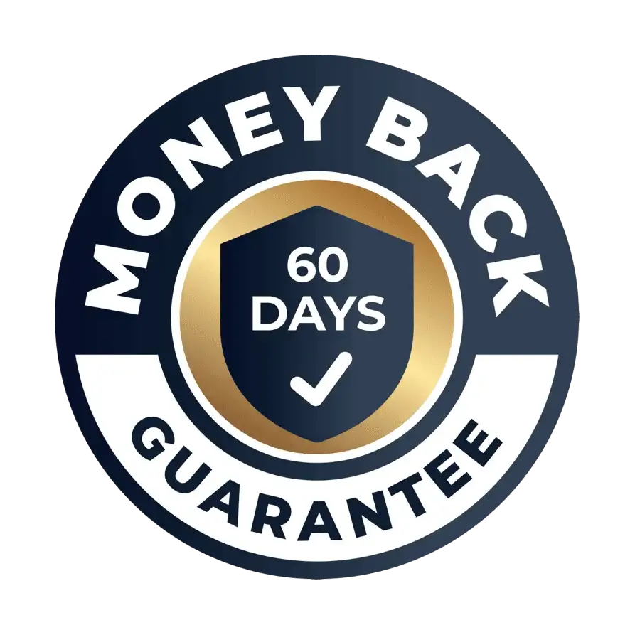 FemiCore money back guarantee badge