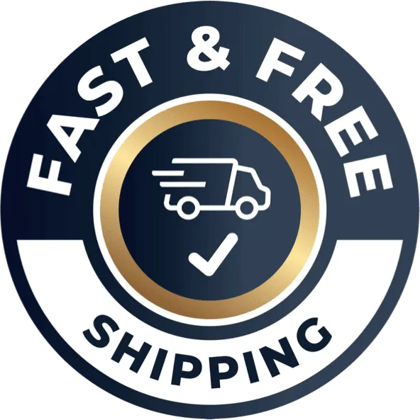 FemiCore fast and free shipping badge