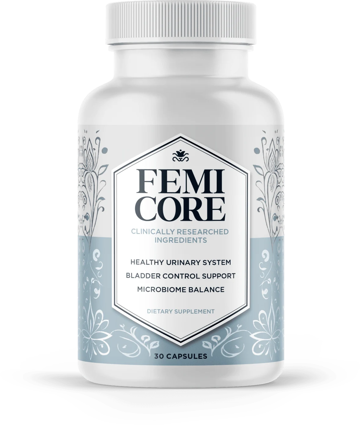 FemiCore dietary supplement bottle
